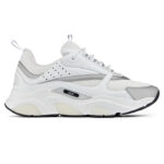 DIOR-B22-WHITE-REFLECTIVE-CALFSKIN-TRAINER-Crepslocker-Front